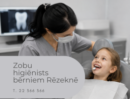 Zobu higiēnists bērniem Rēzeknē – profesionāla bērnu zobu higiēna Medicīnas centrs 36,6