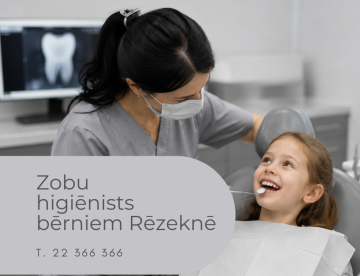Zobu higiēnists bērniem Rēzeknē – profesionāla bērnu zobu higiēna Medicīnas centrs 36,6
