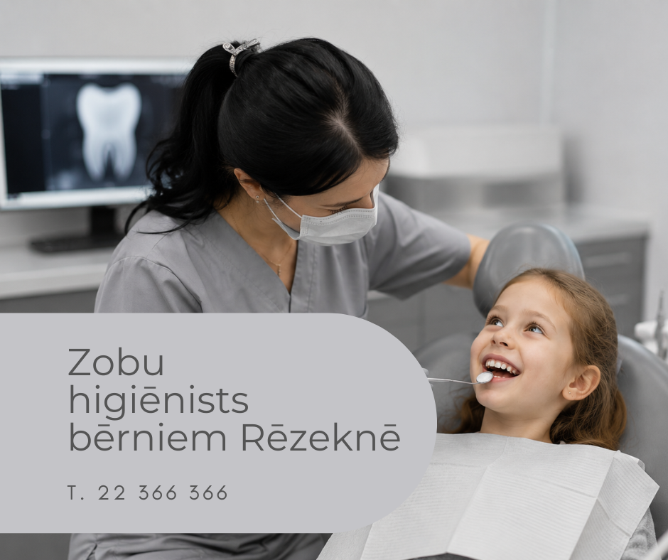 Zobu higiēnists bērniem Rēzeknē – profesionāla bērnu zobu higiēna Medicīnas centrs 36,6