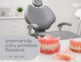 Izņemamās zobu protēzes Rēzeknē